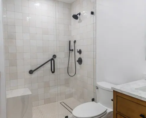 Bathroom Remodels — Satin & Slate interior design photograph