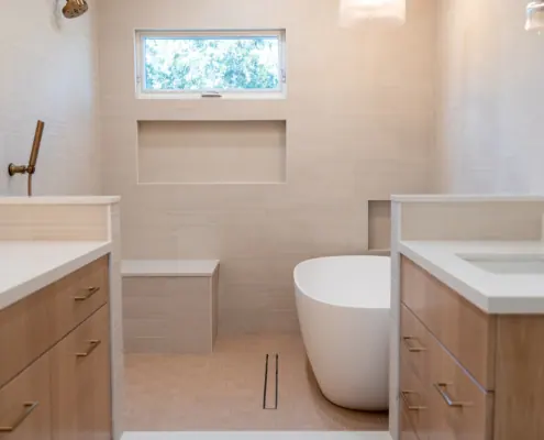 Bathroom Remodels — Satin & Slate interior design photograph